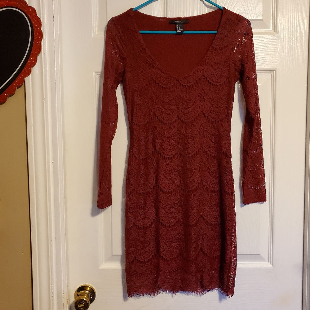 Long Sleeve Lace Forever 21 dress